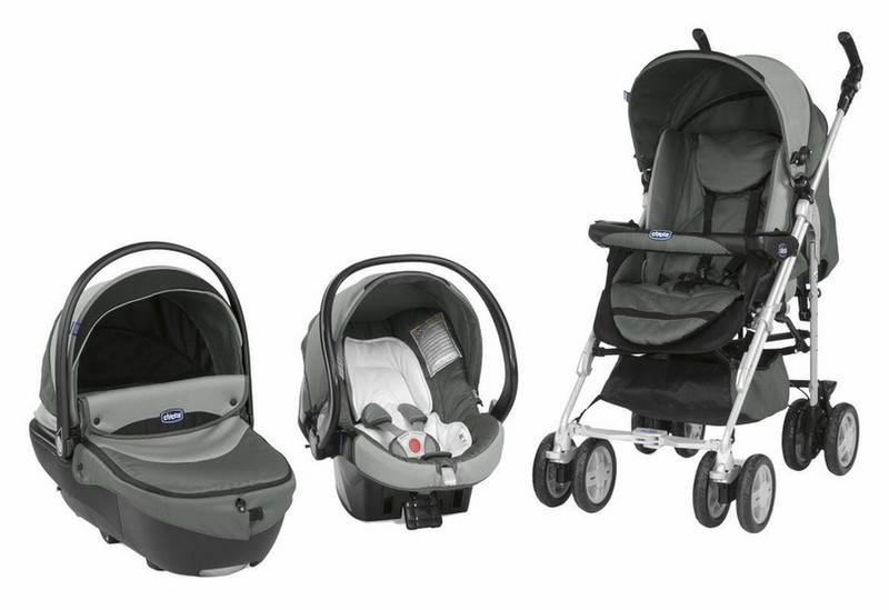 Chicco 06.079185.210.000 Travel system pram 1место(а) Серый