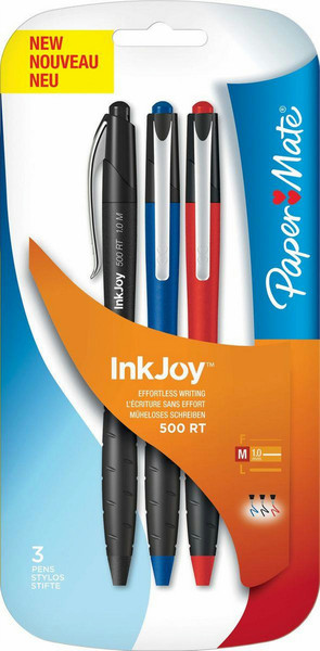 Papermate S0960040 Black,Blue,Red 3pc(s) ballpoint pen