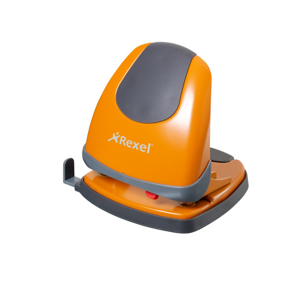 Rexel Easy Touch Low Force 2 Hole Punch Orange