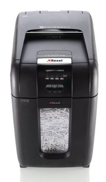 Rexel Auto+ 300X Cross shredding 60dB Black paper shredder