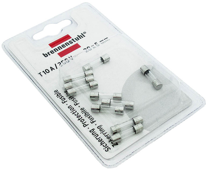 Brennenstuhl 1150010 Cylindrical 10A 10pc(s) safety fuse