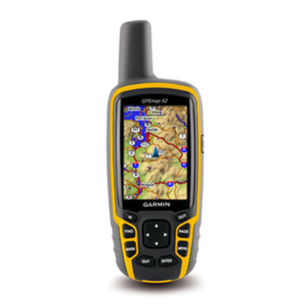 Garmin GPSMAP 62 Портативный 2.6" Черный, Желтый