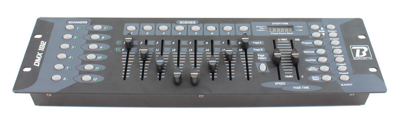BoomTone DJ DMX 192 192channels Schwarz DJ-Controller