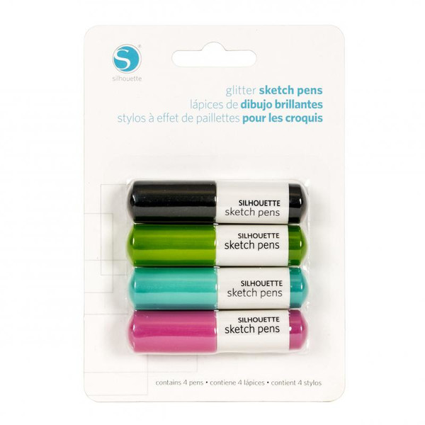 Silhouette SILH-PEN-GL Черный, Синий, Зеленый, Розовый 4шт маркер