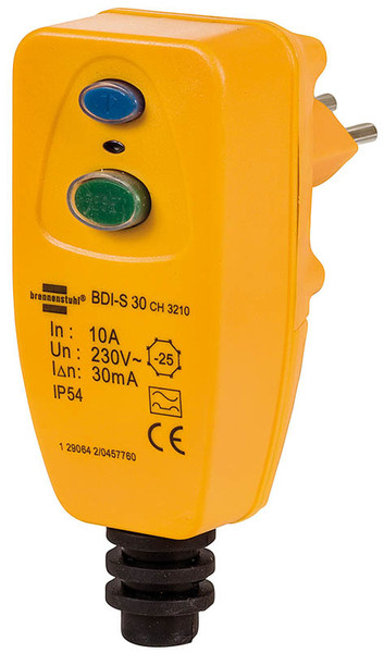 Brennenstuhl BDI-S 30 2 Orange electrical power plug