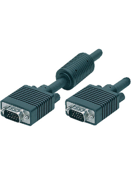 Maxxtro 100525 0.5м VGA (D-Sub) VGA (D-Sub) Черный VGA кабель