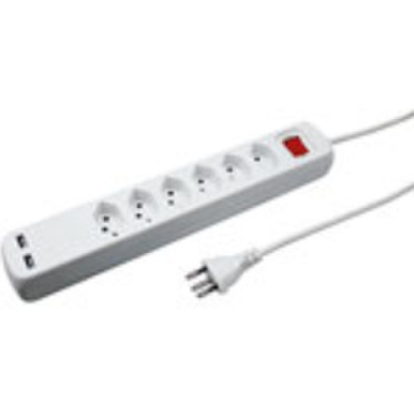 Steffen Power Easy 6AC outlet(s) 250V 1.5m White surge protector