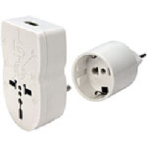 Steffen 1409549 0 Type J (CH) Universal White power plug adapter