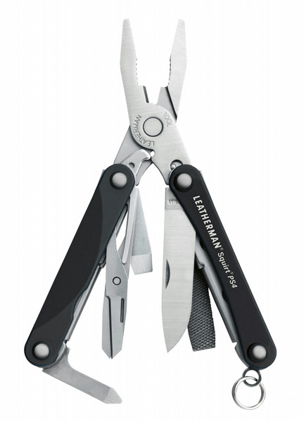 Leatherman Squirt PS4 Schlüsselkette 9Werkzeug Schwarz Multi-Tool-Zange