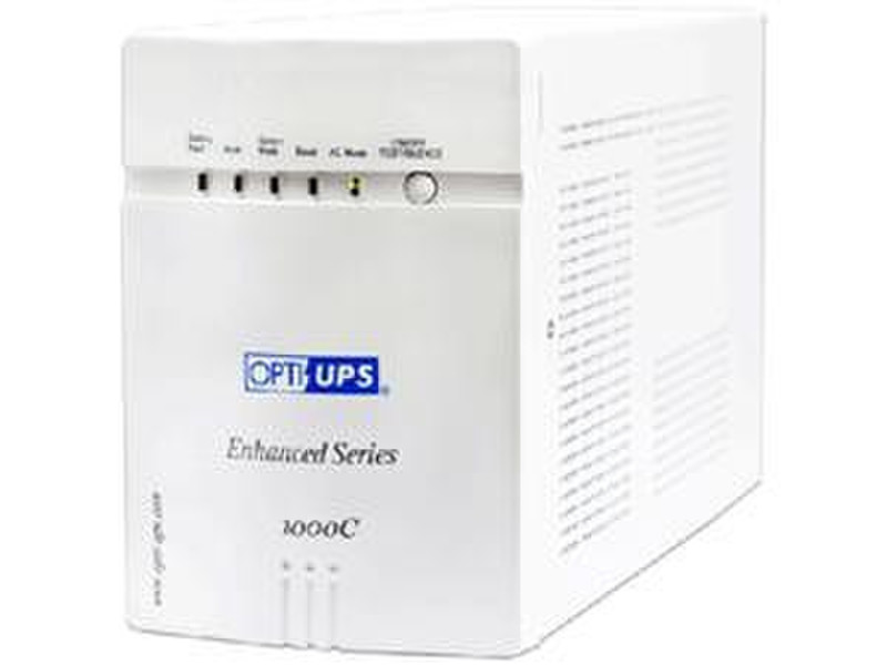 OPTI ES1000C Line-Interactive 1000VA 8AC outlet(s) White uninterruptible power supply (UPS)