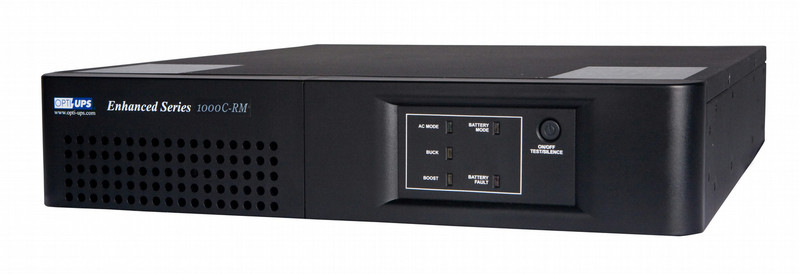 OPTI ES1000C-RM Line-Interactive 1000VA 8AC outlet(s) Compact Black uninterruptible power supply (UPS)