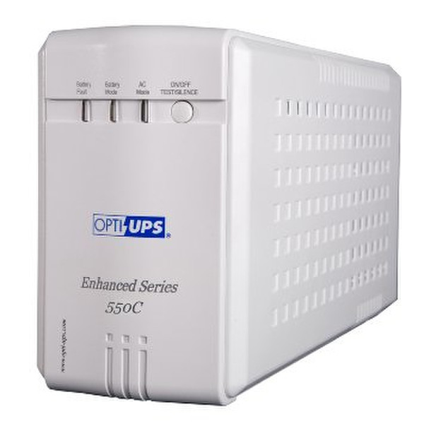 OPTI ES550C Line-Interactive 550VA 6AC outlet(s) White uninterruptible power supply (UPS)