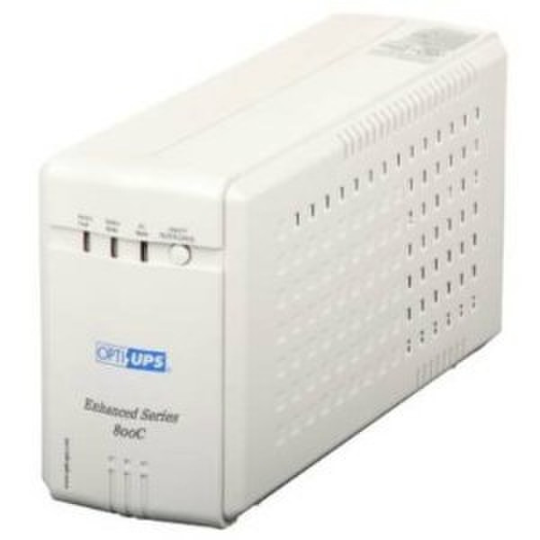 OPTI ES800C Line-Interactive 800VA 6AC outlet(s) White uninterruptible power supply (UPS)