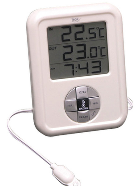 Irox ET112C Indoor/outdoor Electronic environment thermometer White