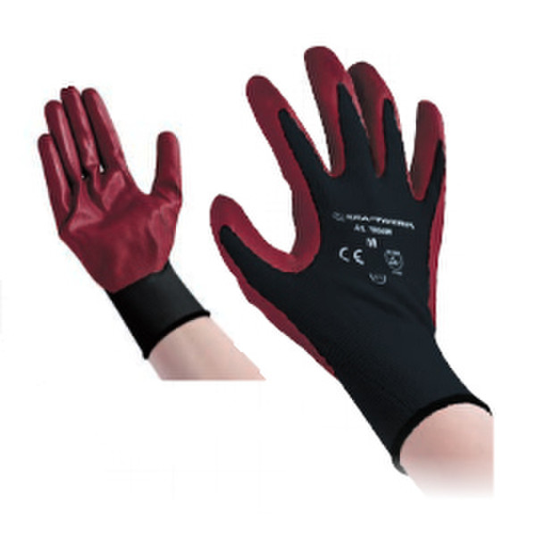 KRAFTWERK 7904L Черный, Красный 12шт защитная перчатка
