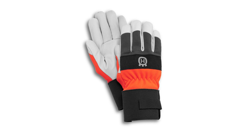 Husqvarna 579 37 99-10 Fabric,Leather,Rubber,Velcro Black,Grey,Orange protective glove