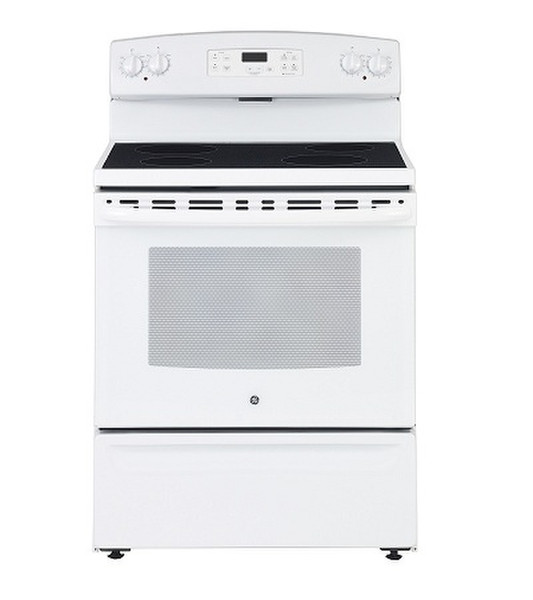 GE JCBS630DFWW Freestanding Induction hob White cooker