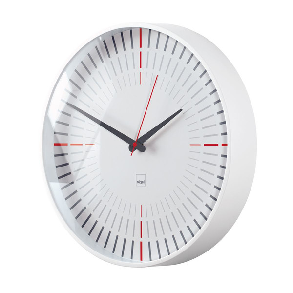 Sigel WU110 Quartz wall clock Круг Белый настенные часы