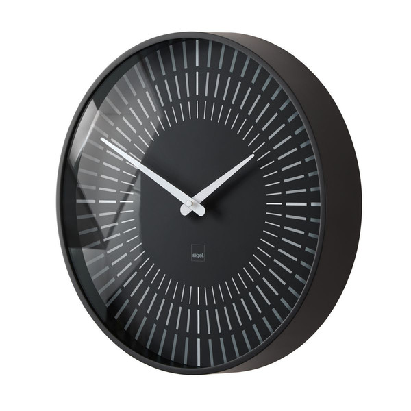 Sigel WU111 Quartz wall clock Круг Черный настенные часы