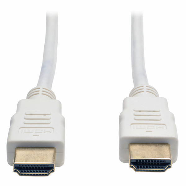 Tripp Lite High Speed HDMI Cable, Digital Video with Audio (M/M), White, 3-ft.