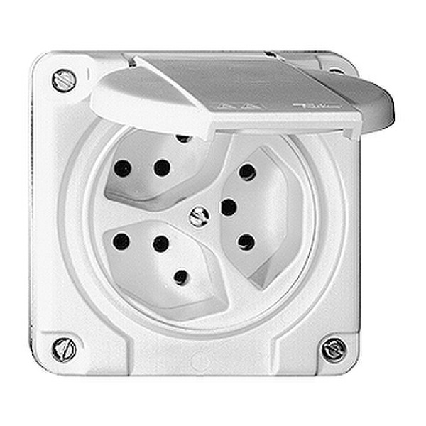 Feller 87303.NUP.61 White socket-outlet