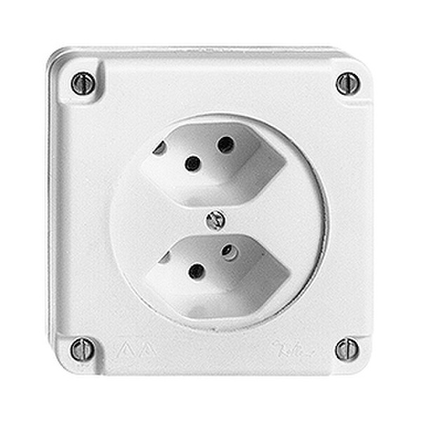 Feller 87203.NUPU.61 White socket-outlet