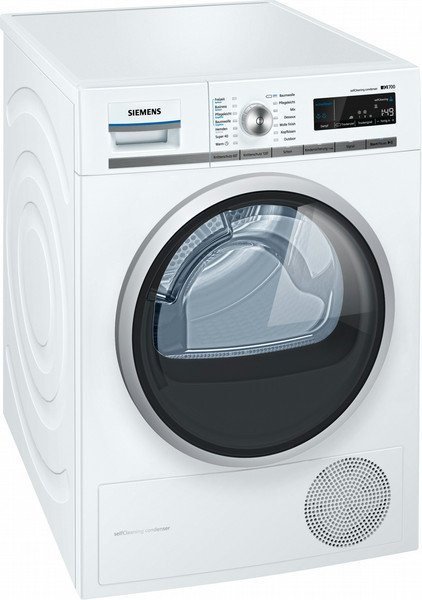 Siemens WT45W510 freestanding Front-load 8kg A++ White tumble dryer