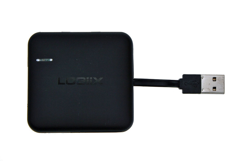 Logiix 10212 USB 2.0 Black card reader