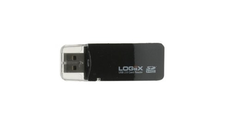 Logiix 10175 USB 2.0 Черный устройство для чтения карт флэш-памяти