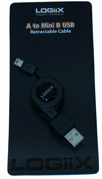 Logiix LGX-10120 USB A Mini-USB B Black USB cable