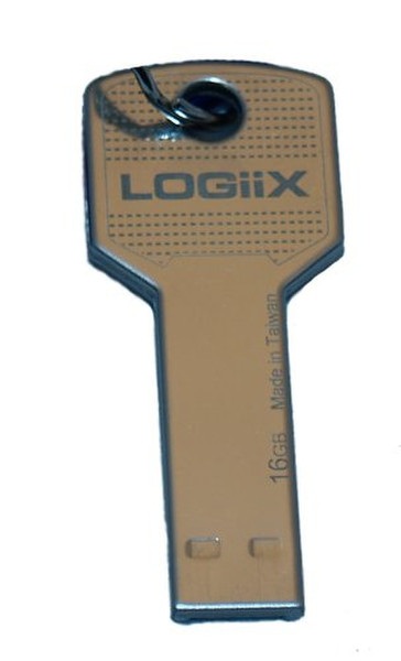 Logiix myKey 16ГБ USB 2.0 Type-A Cеребряный USB флеш накопитель