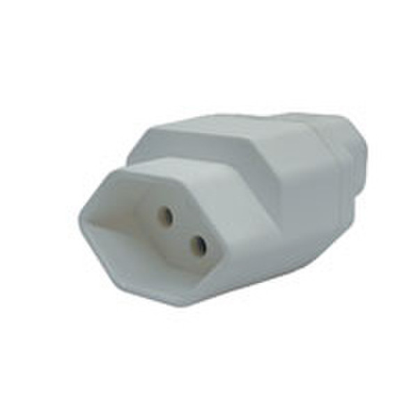 Steffen 1499593 White power plug adapter