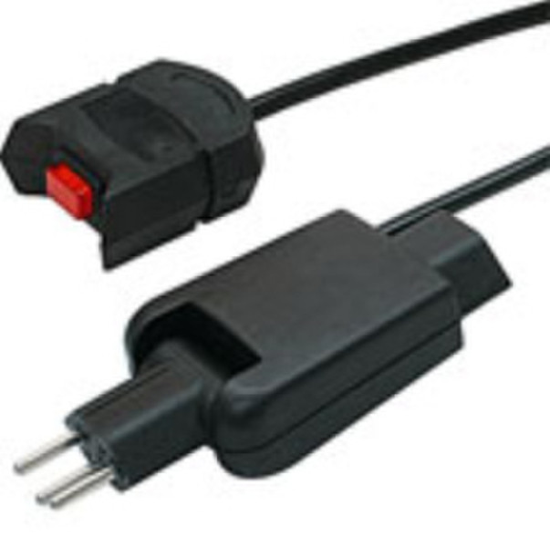 Steffen MOUSE KABEL Black power plug adapter
