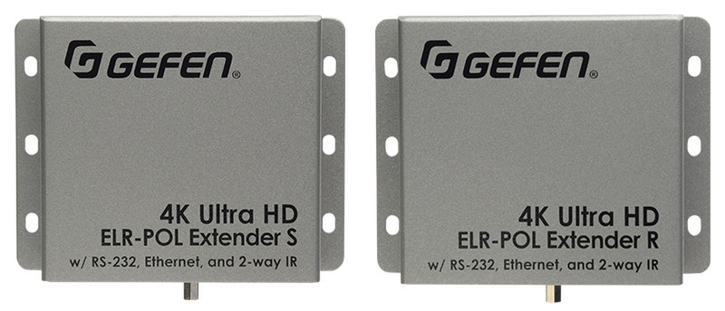 Gefen EXT-UHD-CAT5-ELRPOL AV transmitter & receiver Grey AV extender