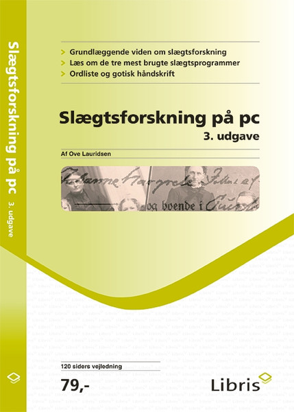 Libris Slægtsforskning på pc, 3. udgave 120pages software manual