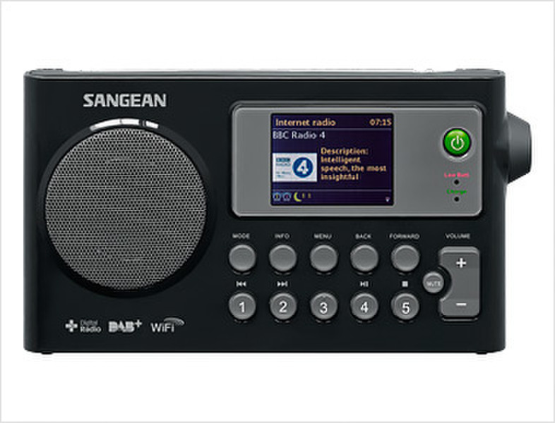 Sangean WFR-27C Internet Цифровой Черный радиоприемник