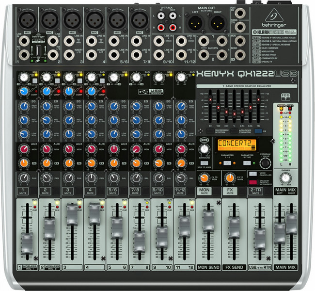 Behringer QX1222USB DJ mixer