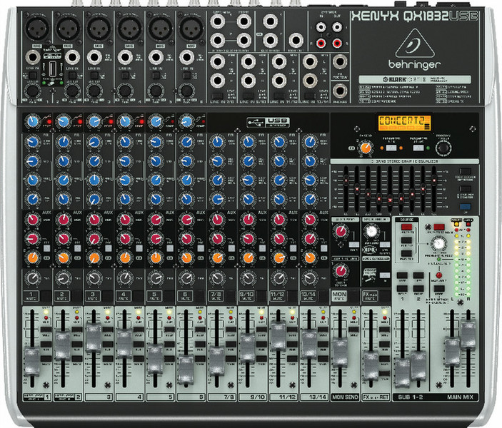 Behringer QX1832USB DJ mixer