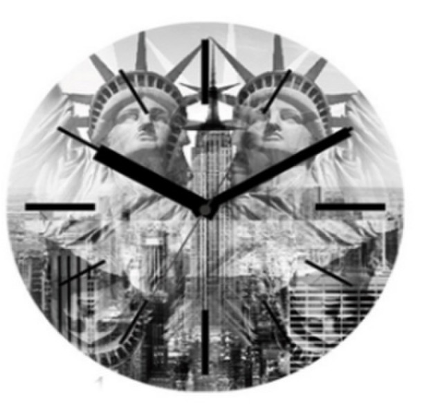 Mebus New York Quartz wall clock Kreis Mehrfarben