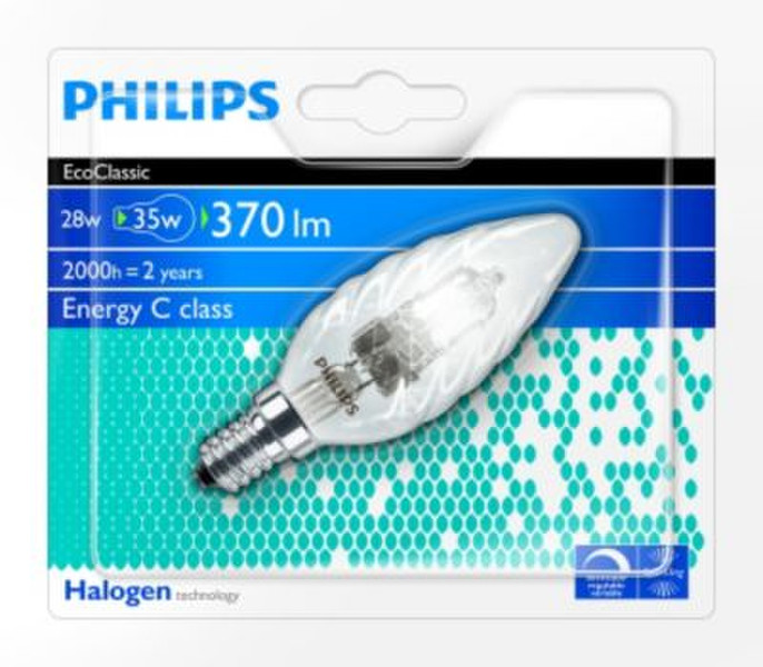 Philips Halogen Classic 8727900931679 28W E14 D Warm white halogen bulb energy-saving lamp