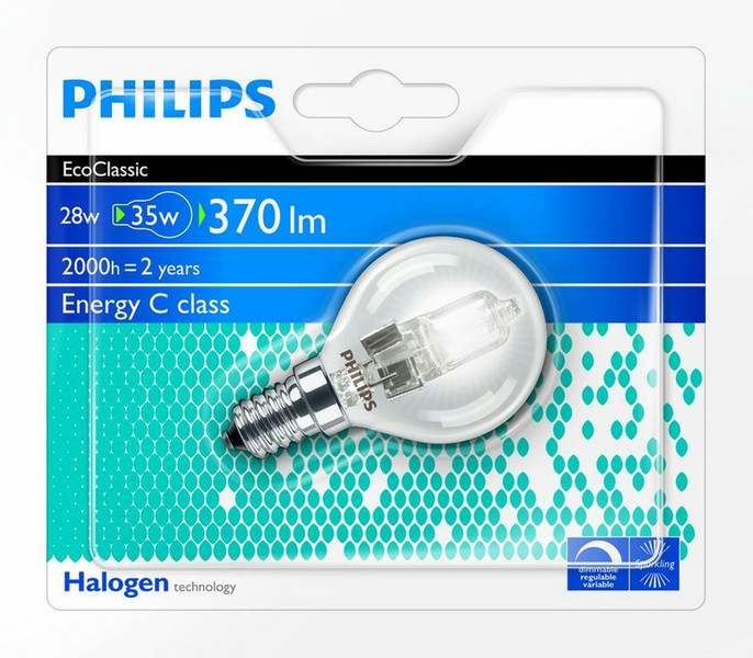 Philips Halogen Classic 8727900931778 28W E14 D Warm white halogen bulb energy-saving lamp