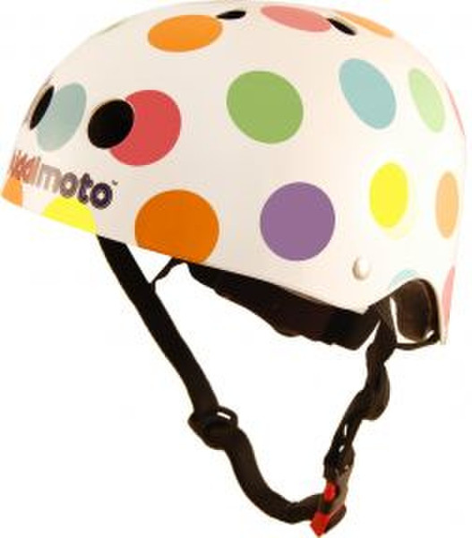 Kiddimoto Dotty Women ABS synthetics White safety helmet