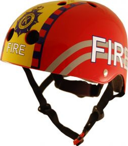 Kiddimoto Fire Men ABS synthetics Red,Yellow safety helmet