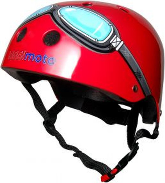 Kiddimoto Goggle Unisex ABS synthetics Red safety helmet