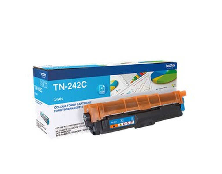 Brother TN-242C Тонер 1400страниц Бирюзовый тонер и картридж для лазерного принтера