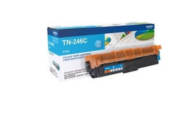 Brother TN-246C Тонер 2200страниц Бирюзовый тонер и картридж для лазерного принтера