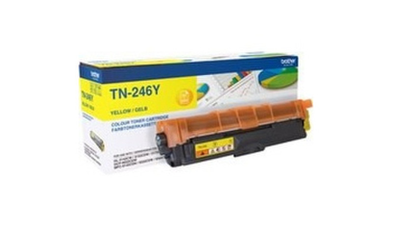 Brother TN-246Y Тонер 2200страниц Желтый тонер и картридж для лазерного принтера