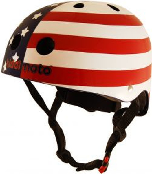 Kiddimoto USA Flag Unisex ABS synthetics Blue,Red,White safety helmet