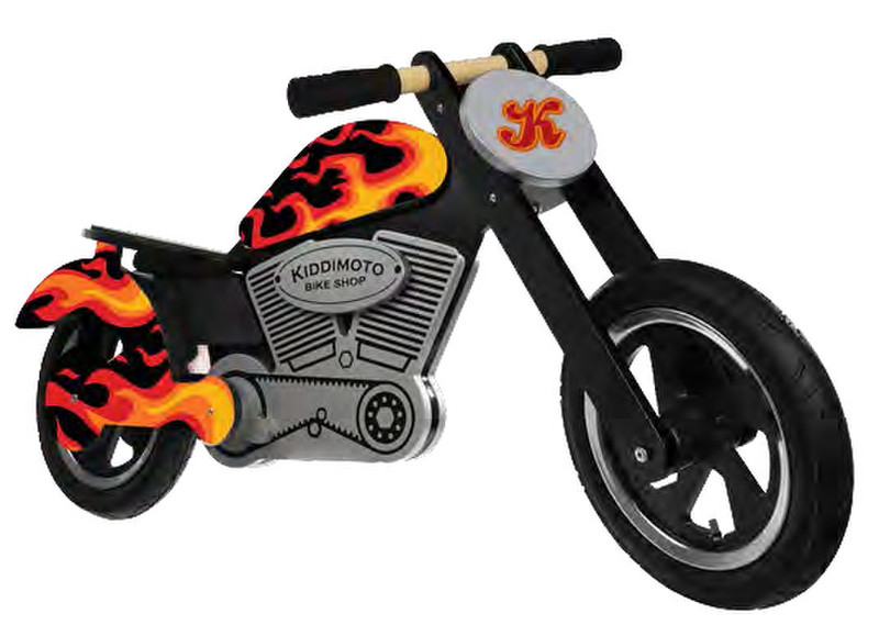 Kiddimoto Chopper Push Мотоцикл Черный, Оранжевый