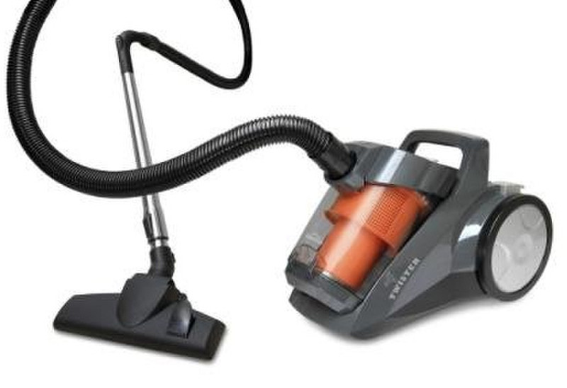 Montiss Twister Cylinder vacuum cleaner 3L 2000W Grey,Orange